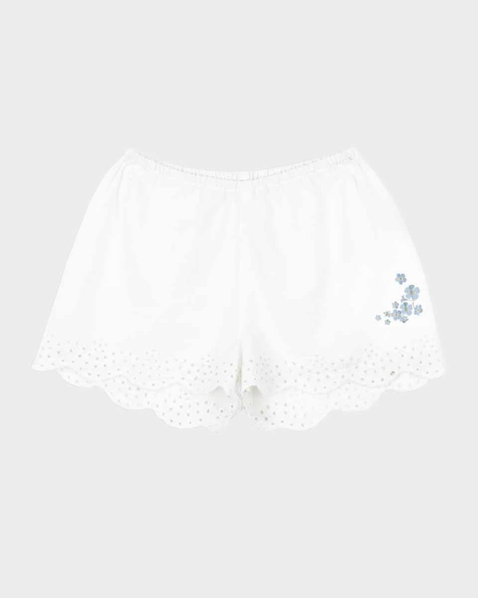 Rosie H-W x Girl's Fiori Broderie Shorts, Size 18M